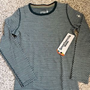 NWT Kids Long Sleeve Smartwool Crewneck Baselayer 100% Merino 250 Weight